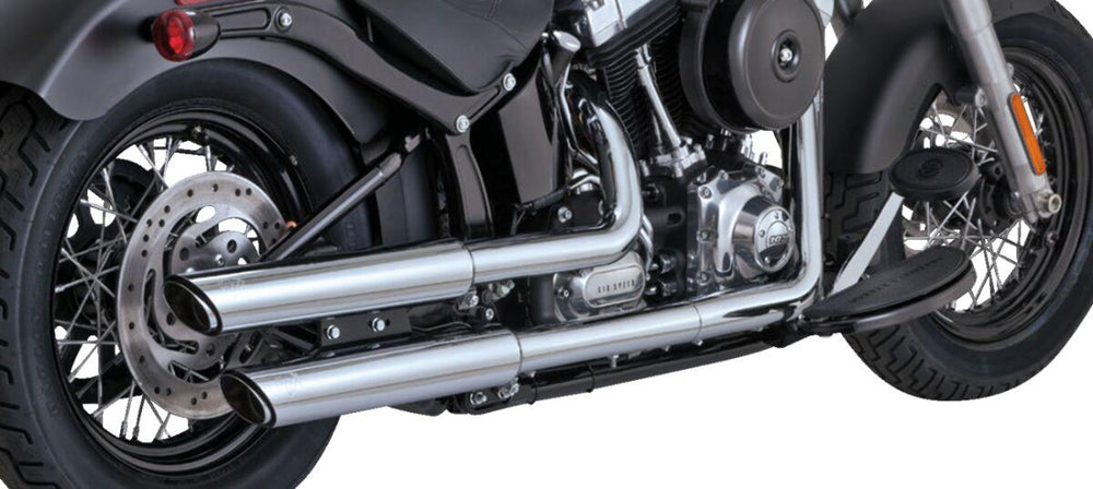 Vance & Hines 3" Twin Slash Silencers For Harley Davidson FLS 1690 2012-2017 Right - Chrome