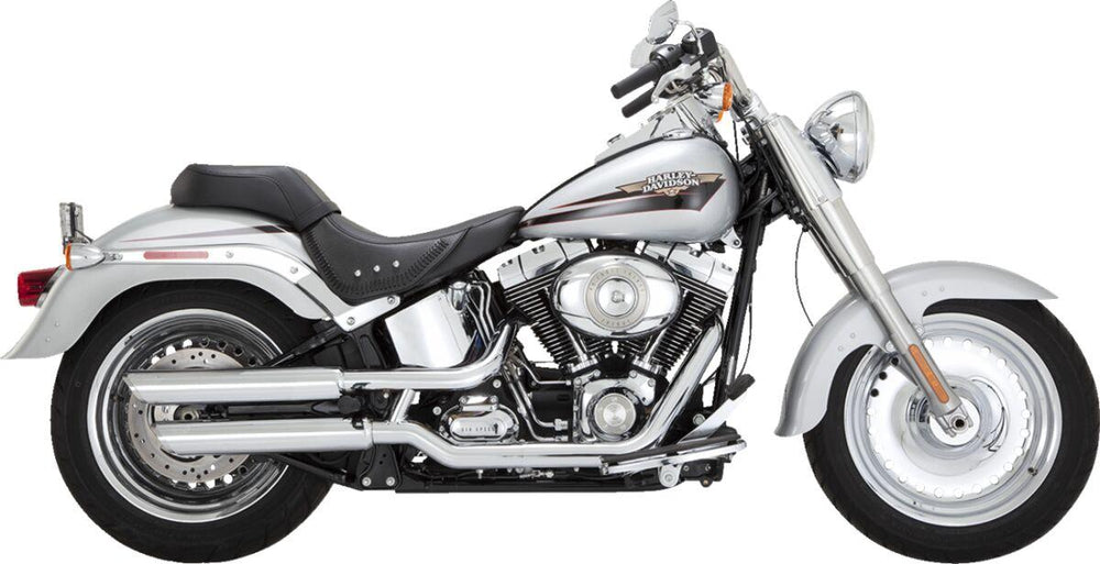 Vance & Hines 3" Twin Slash Silencers For Harley Davidson FLSTF 1584 2007-2011 Right - Chrome