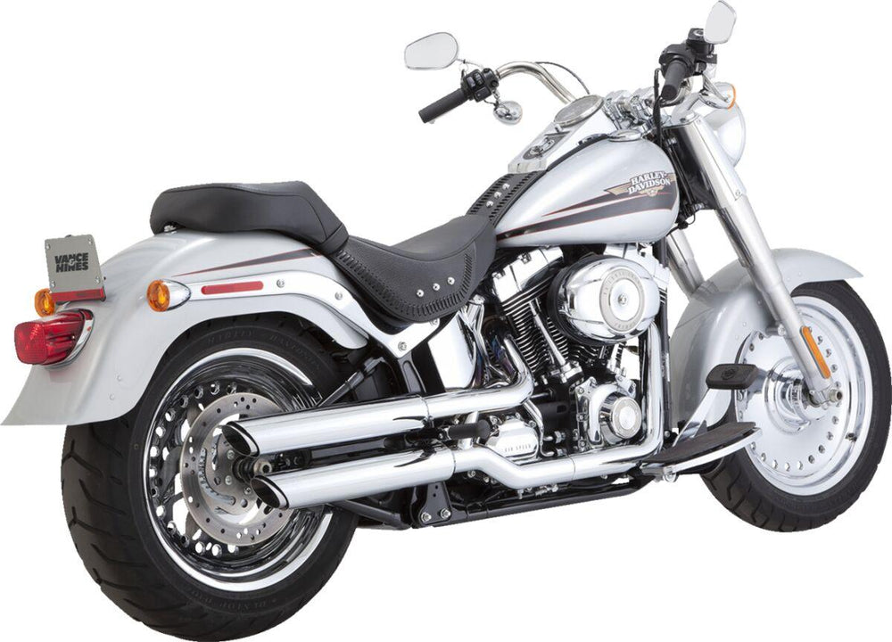 Vance & Hines 3" Twin Slash Silencers For Harley Davidson FLSTF 1584 2007-2011 Right - Chrome
