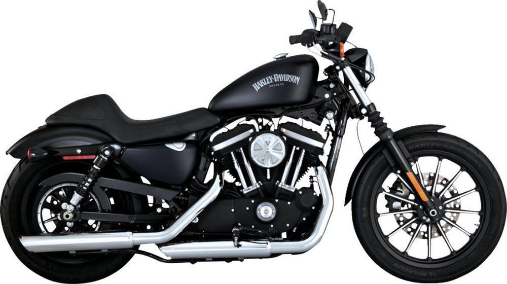 Vance & Hines 3" Twin Slash Silencers For Harley Davidson XL1200C 2014-2020 Right - Chrome