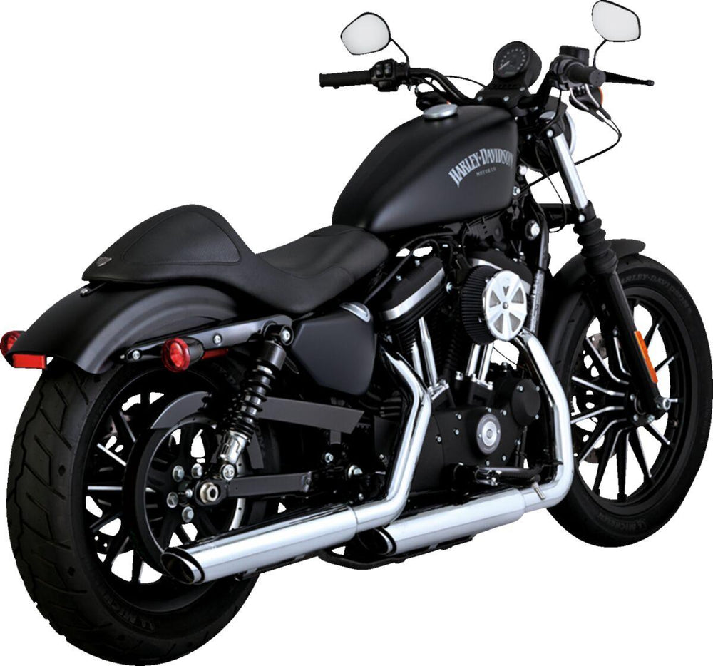 Vance & Hines 3" Twin Slash Silencers For Harley Davidson XL1200C 2014-2020 Right - Chrome