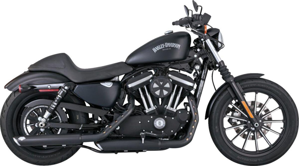 Vance & Hines 3" Twin Slash Silencers For Harley Davidson XL1200C 2014-2020 Right - Black