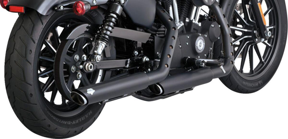 Vance & Hines 3" Twin Slash Silencers For Harley Davidson XL1200C 2014-2020 Right - Black