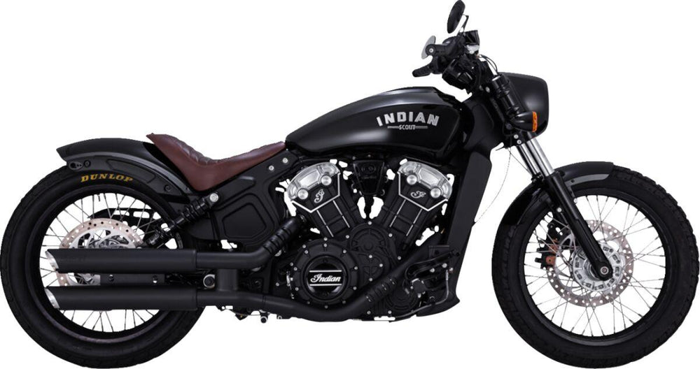 Vance & Hines Twin Slash 3" Silencers For Indian Scout 60 2016-2022 Right - Black
