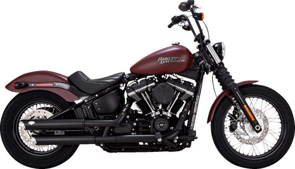 Vance & Hines 3" Twin Slash Silencers For Harley Davidson FLDE 1750 2018-2020 Right - Black