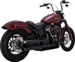 Vance & Hines 3" Twin Slash Silencers For Harley Davidson FLDE 1750 2018-2020 Right - Black
