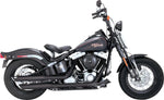 Vance & Hines 3" Twin Slash Silencers For Harley Davidson FLSTN 1584 2007-2009 - Black