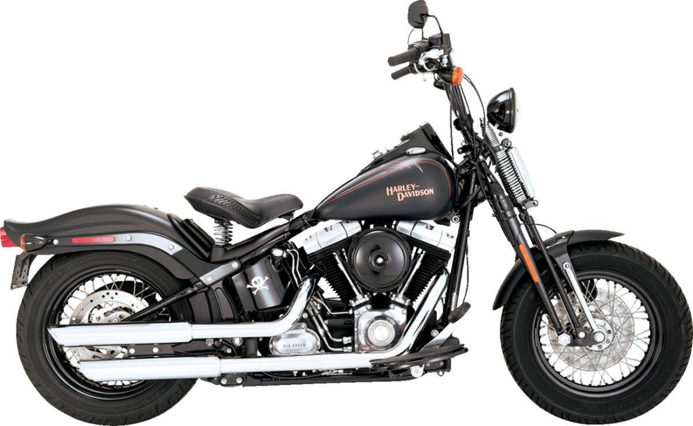Vance & Hines 3" Twin Slash Silencers For Harley Davidson FLSTN 1584 2007-2009 - Chrome