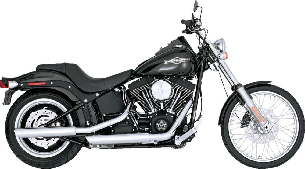 Vance & Hines 3" Twin Slash Silencers For Harley Davidson FLSTC1584 2007-2009 - Chrome