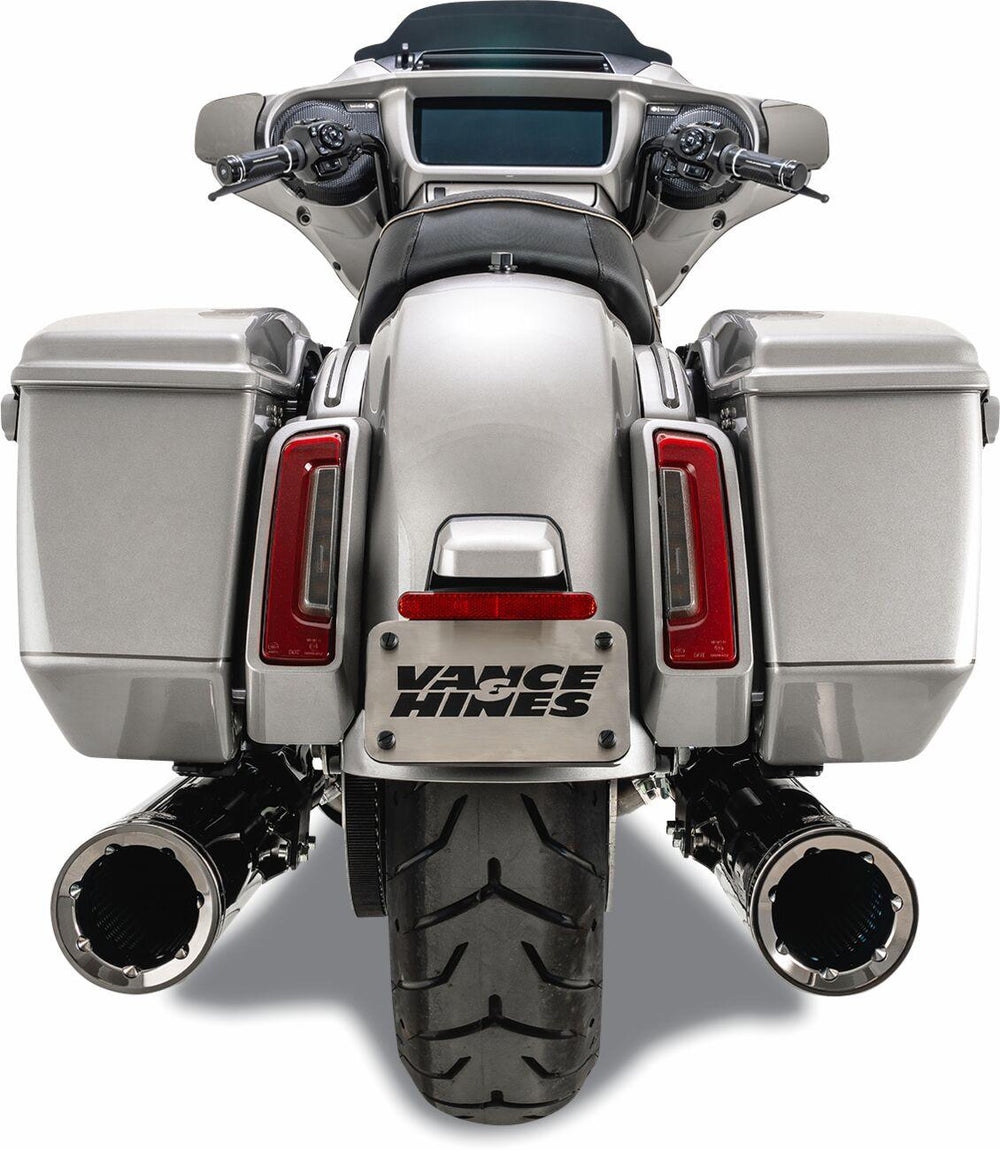 Vance & Hines Hi-Output Silencers For Harley Davidson FLH 1868 ABS 2021 - Dark Chrome
