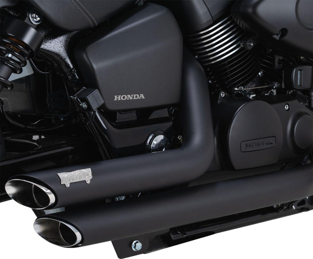Vance & Hines Shortshots Staggered Exhaust System For Honda VT 750 C 2011-2023 - Black