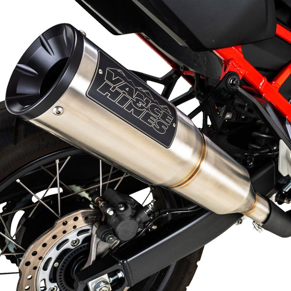 Vance & Hines Adventure Hi-Output 450 Silencer For Honda CRF1100L ABS 2020-2024 - Brushed