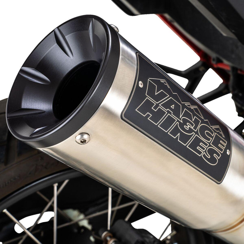 Vance & Hines Adventure Hi-Output 450 Silencer For Honda CRF1100L ABS 2020-2024 - Brushed