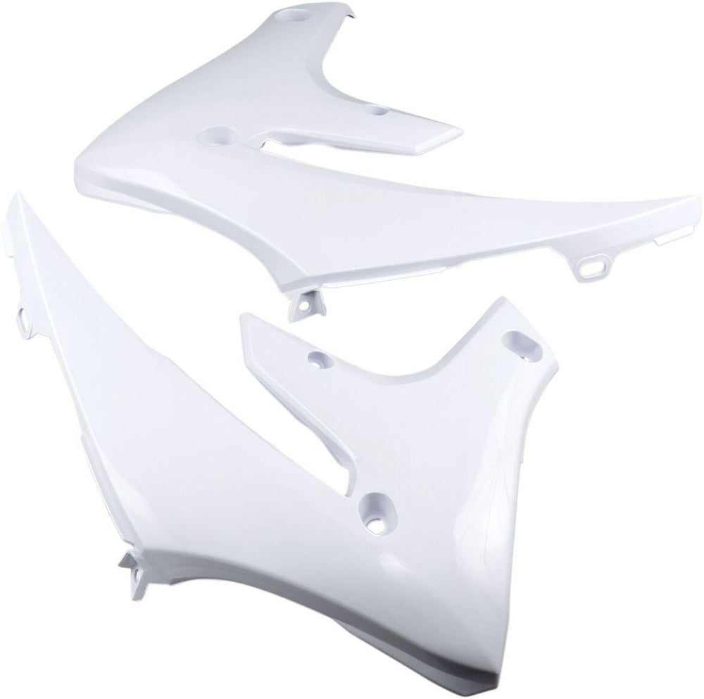 Cycra Powerflow Radiator Scoops For Yamaha WRF250 2020-2024 - White