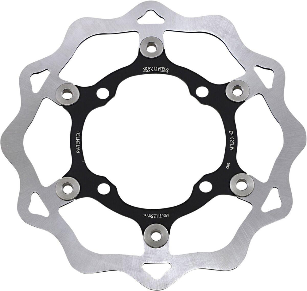 Galfer Wave Brake Disc For Kawasaki KX125 2003-2005 Black - Front