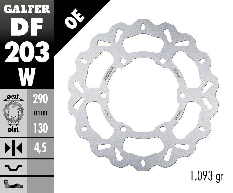 Galfer Wave Brake Disc For Kawasaki EX 250 R 2008-2012 - Front