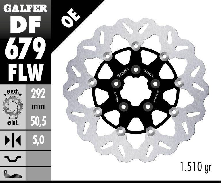 Galfer Wave Brake Disc For Harley Davidson XL 883 1986-2009 - Front
