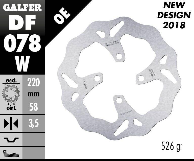 Galfer Wave Brake Disc For Honda MSX125 2013-2016 - Front