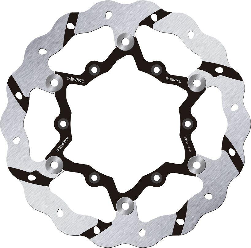 Galfer Wave Floating Brake Disc For Yamaha WRF450 2016-2023 Black - Front