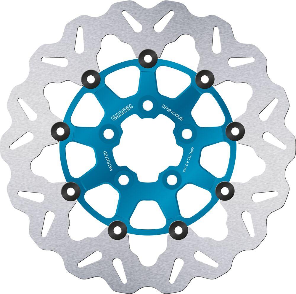 Galfer Wave Brake Disc For Harley Davidson FLD 1690 2012-2013 Blue - Rear