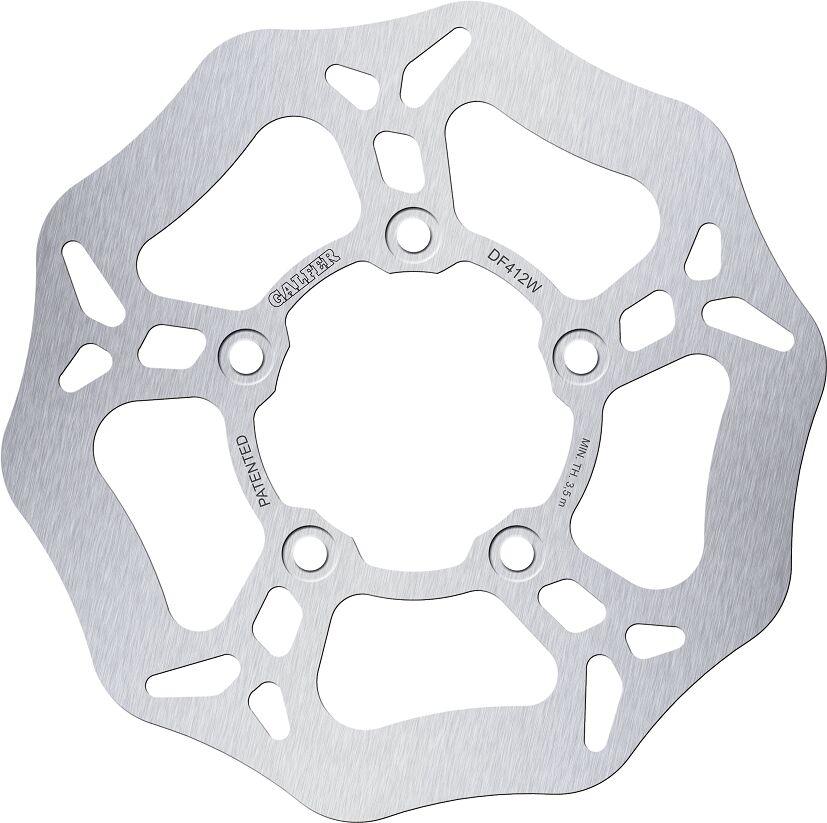Galfer Wave Brake Disc For Kymco Agility City 125 2009-2020 Front - Silver