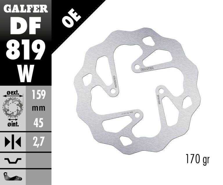 Galfer Wave Brake Disc For Beta Evo 125 2009-2023 - Rear