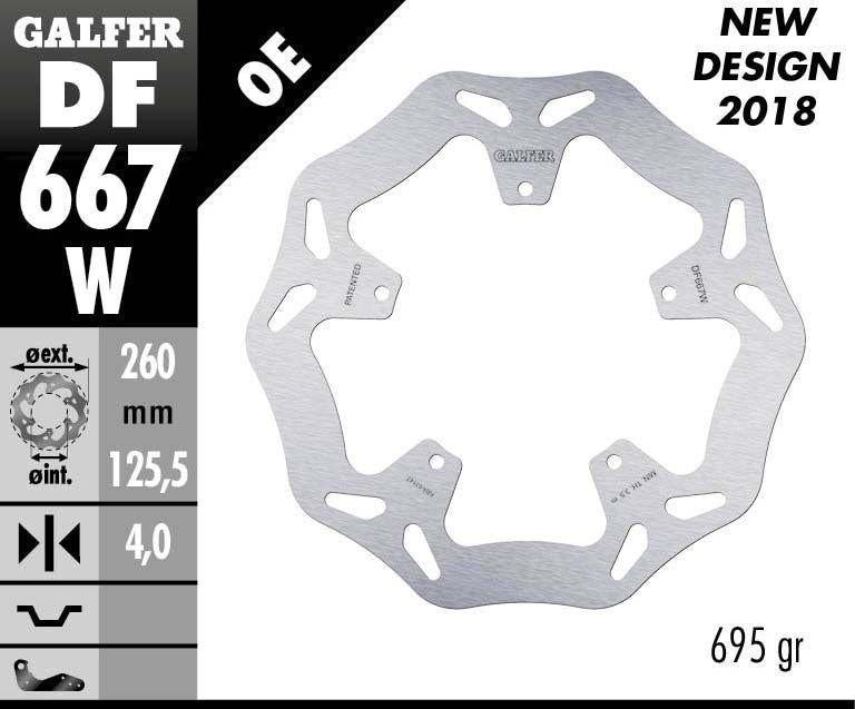 Galfer Wave Brake Disc For Piaggio Beverly 125 2002-2010 - Fits Front Or Rear