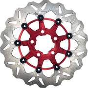 Galfer Wave Brake Disc For Harley Davidson FLD 1690 2012-2013 Red - Rear