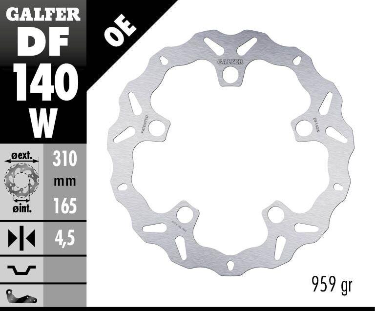 Galfer Wave Brake Disc For Honda VFR 1200 X 2012-2020 - Rear