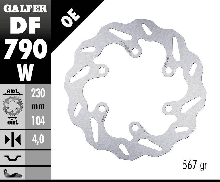 Galfer Wave Brake Disc For KTM  Adventure 390 2020-2024 - Rear