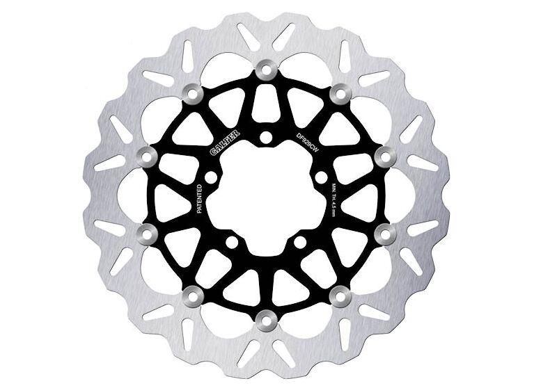 Galfer Wave Brake Disc For Triumph Rocket III 2500 GT 2020-2023 Front - Silver Black