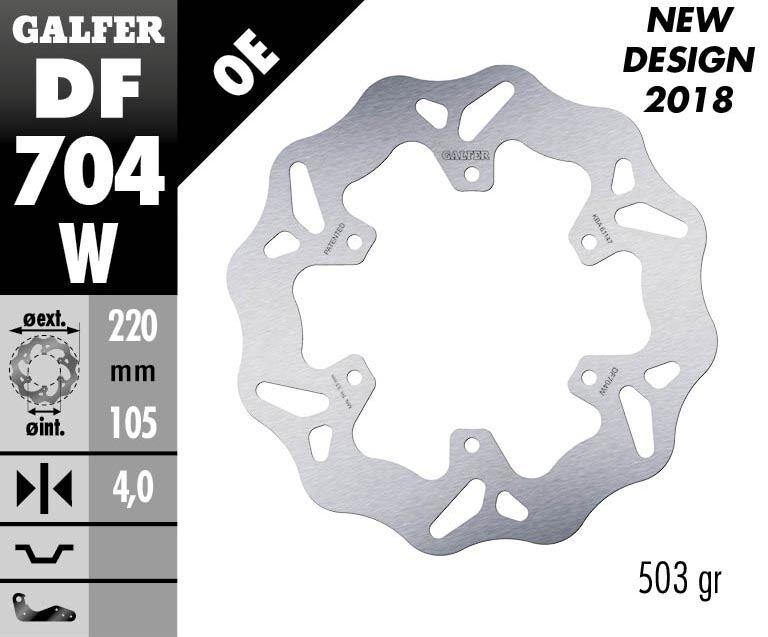 Galfer Wave Brake Disc For Vespa GTV 125 2007-2009 - Fits Front Or Rear