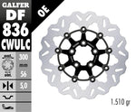 Galfer Wave Brake Disc For Harley Davidson FLDE 1750 2018-2020 Black - Rear