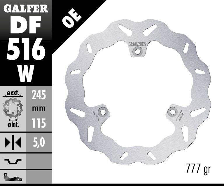 Galfer Wave Brake Disc For Yamaha XMAX 125 2023-2024 - Rear