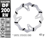 Galfer Fixed Wave Grooved Brake Disc For Kawasaki KLX450R 2008-2024 Black - Front