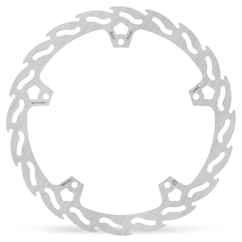 Moto Master Flame Series Fixed Brake Disc For KTM  Duke 125 2024 Front - Silver
