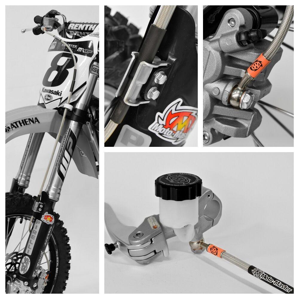 Moto Master Brake Hose Kit For Honda CR125 1995-2007 Front - Stainless Steel
