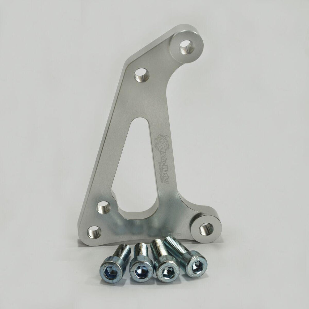 Moto Master Supermoto Racing Brake Disc Adapter Bracket For Husqvarna CR125 2009-2013 Front - Silver Stainless Steel