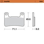 Moto Master RoadPRO Sinder Brake Pad Front For Suzuki DL 1000 2014-2020