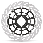 Moto Master Flame Series Floating Brake Disc For BMW K 1600 B - Black/Silver