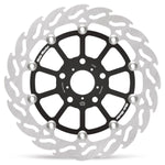 Moto Master Flame Series Floating Brake Disc For Honda CB500 X 2022-2024 Front Left - Black Silver