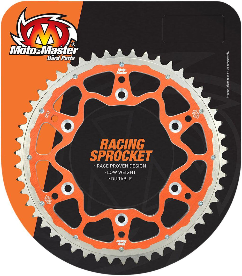 Moto Master Fusion Dual Rear Sprocket For Husqvarna 701 Enduro 2016-2024 Rear Orange 50T