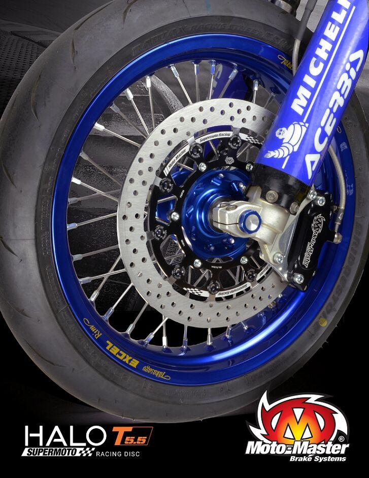 Moto Master Halo Series T-Floater Brake Disc For Suzuki DRZ250 2001-2007 Front Left (For 300mm Moto Master 4 Piston Caliper)