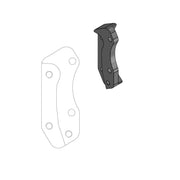 Moto Master Supermoto Street Brake Disc Adapter Bracket For Husqvarna CR125 1995-2013 Fits Front Left Or Right - Black