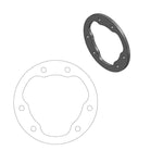 Moto Master Relocation Bracket for OEM Caliper For TM CROSS 125 1998-2002 Front - Black