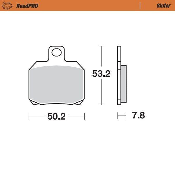 Moto Master RoadPRO Sinder Brake Pad Rear For Ducati 1098 R 2008-2009