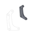 Moto Master Supermoto Racing Brake Disc Adapter Bracket For Yamaha WRF250 2017-2024 Front - Black