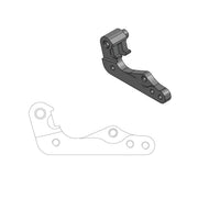 Moto Master Relocation Bracket for OEM Caliper For Husqvarna FC250 2018 Fits Front Left Or Right - Black