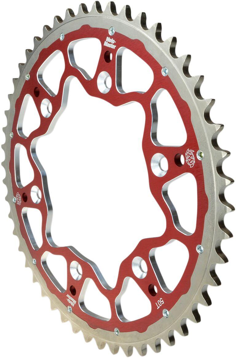 Moto Master 7075 Racing Sprocket For Suzuki DR250 1990-1993 Rear Red 50T