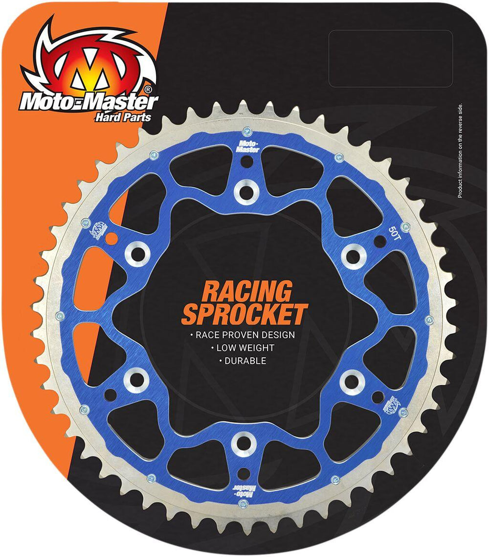 Moto Master Fusion Dual Rear Sprocket For Husqvarna 701 Enduro 2016-2024 Blue 50T